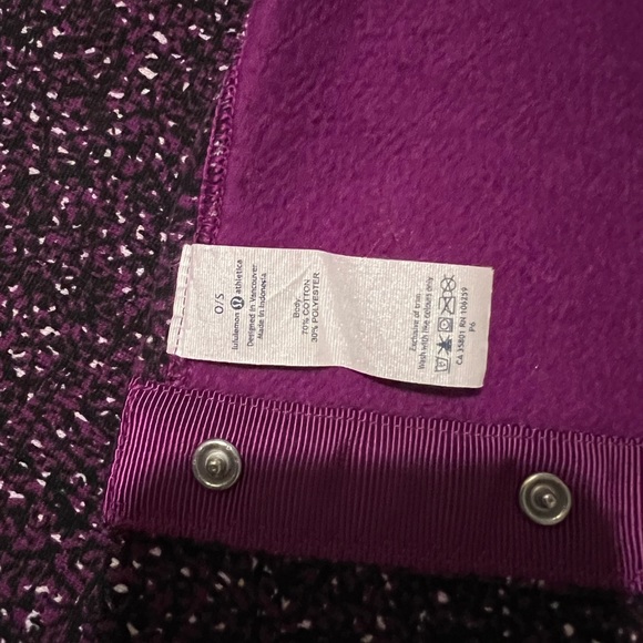 Lululemon vanyessa fleece Flashback Static Powdered Rose Tender Violet scarf - Picture 2 of 3